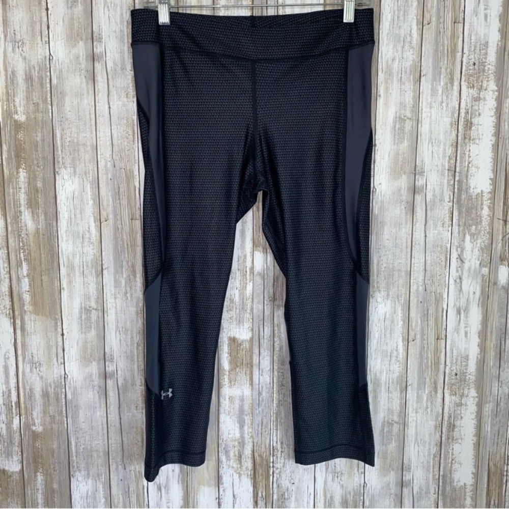 Under Armor Black Patterned Compression Leggings
